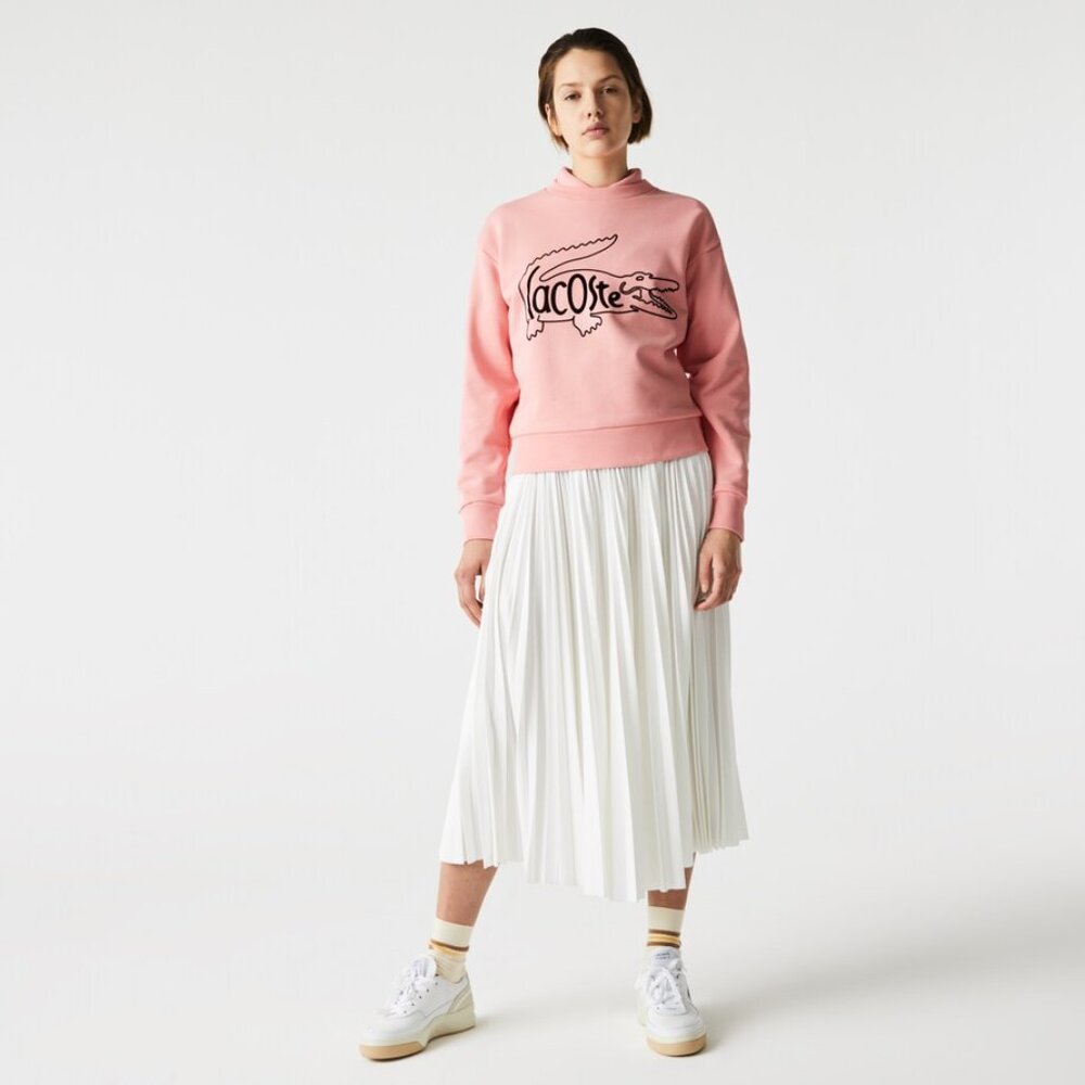 Lacoste Crew Neck Women's Crocodile Sweatshirt, size 38 (s)